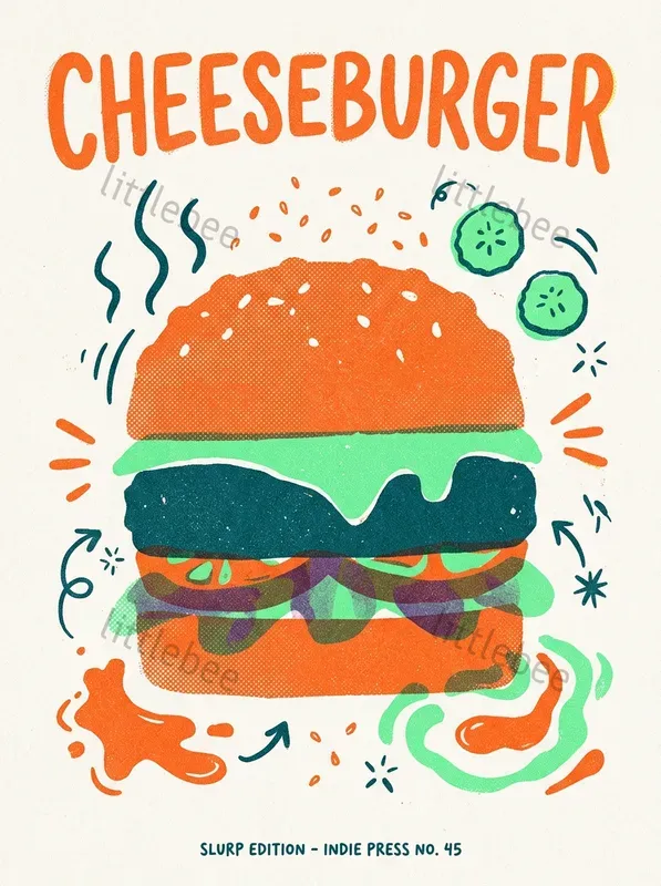 Risograph Food Poster Makers