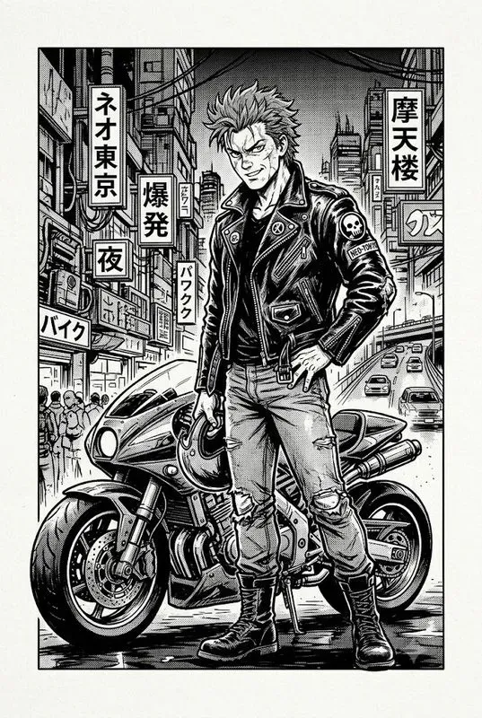 Late 80s Manga Ink Art Studios