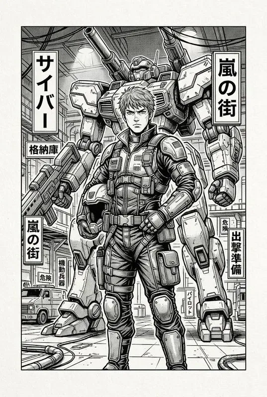 Late 80s Manga Ink Art Studios