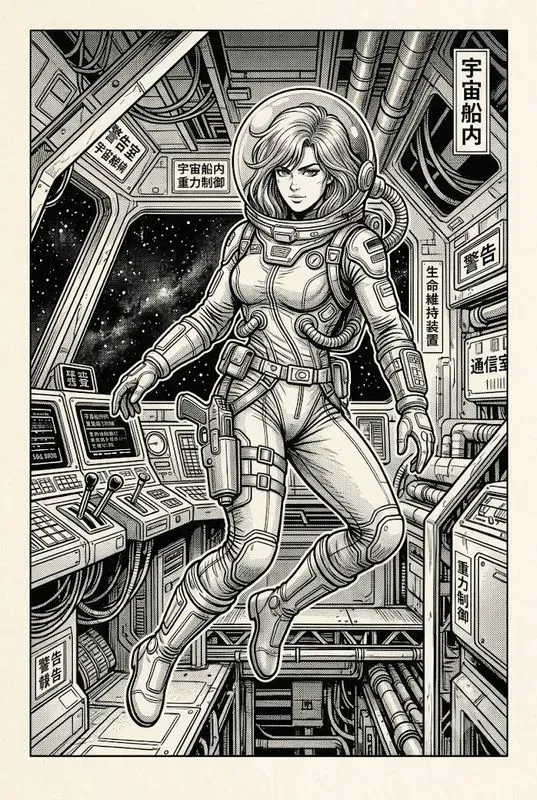 Late 80s Manga Ink Art Studios
