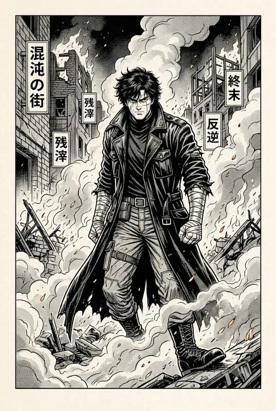 Late 80s Manga Ink Art Studios