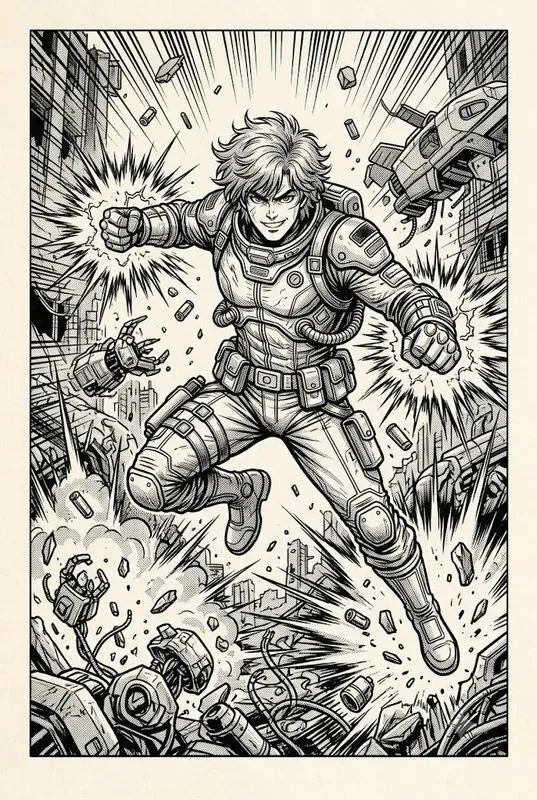 Late 80s Manga Ink Art Studios