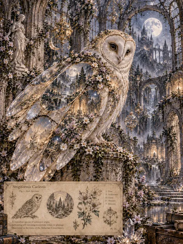 Surreal Porcelain Moth Art