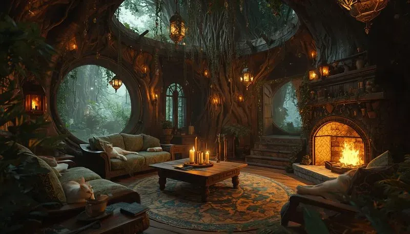 Mystical Woodland Interiors
