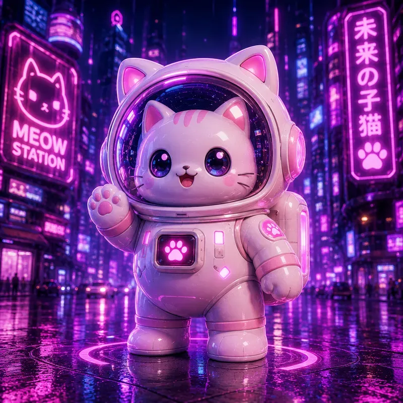 Neon Mecha Mascots Collections