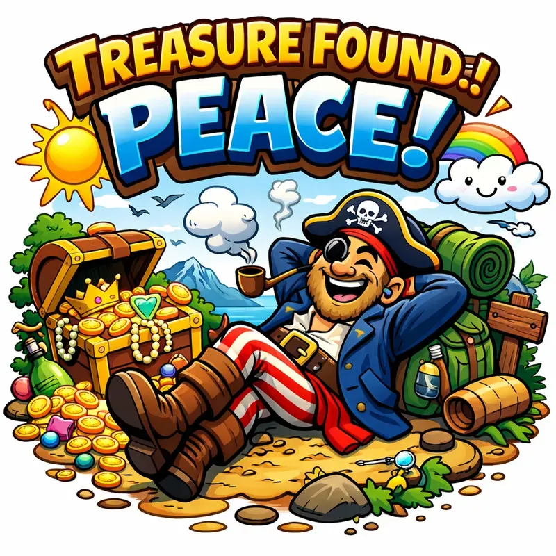 Funny Adventure Cartoon Typography