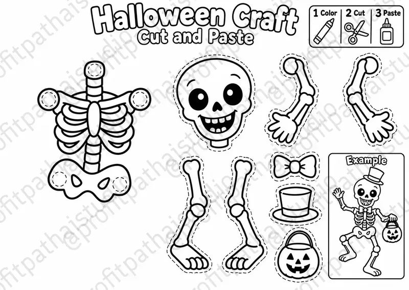 Halloween Cut Paste Craft Maker
