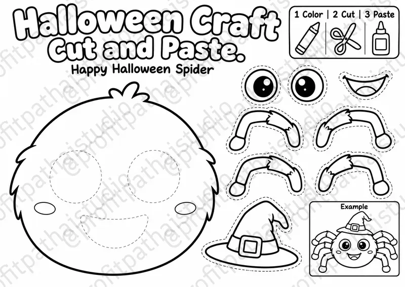 Halloween Cut Paste Craft Maker