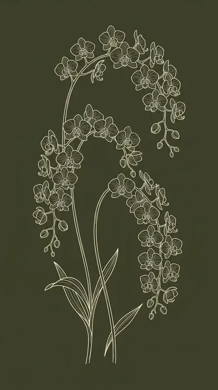 Botanical Minimal Line Art