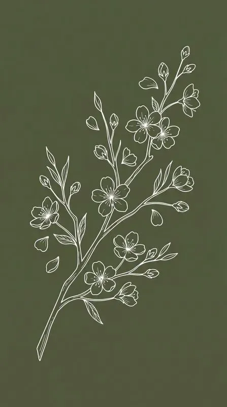 Botanical Minimal Line Art
