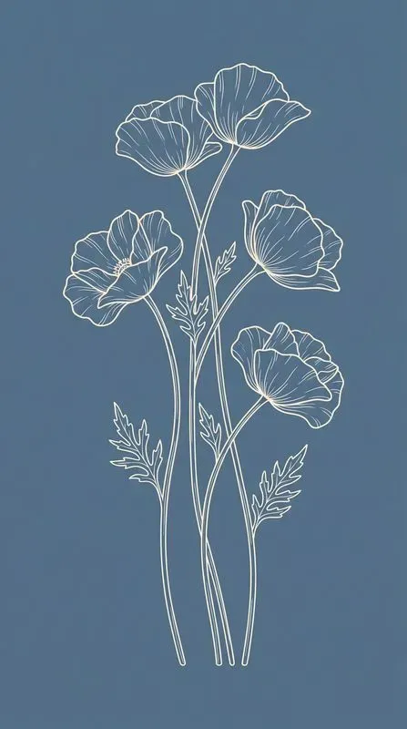 Botanical Minimal Line Art