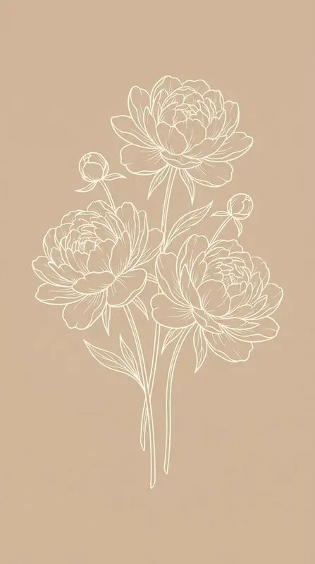Botanical Minimal Line Art