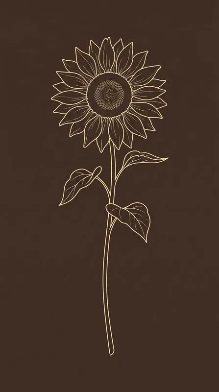 Botanical Minimal Line Art