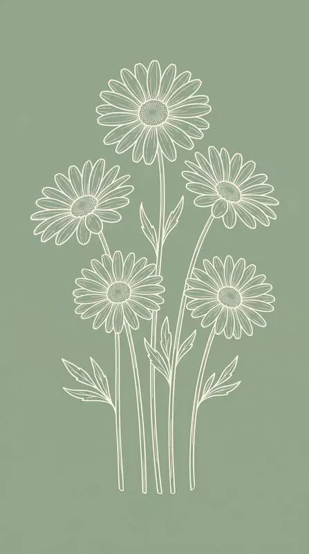Botanical Minimal Line Art