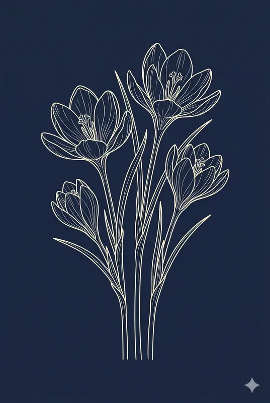 Botanical Minimal Line Art