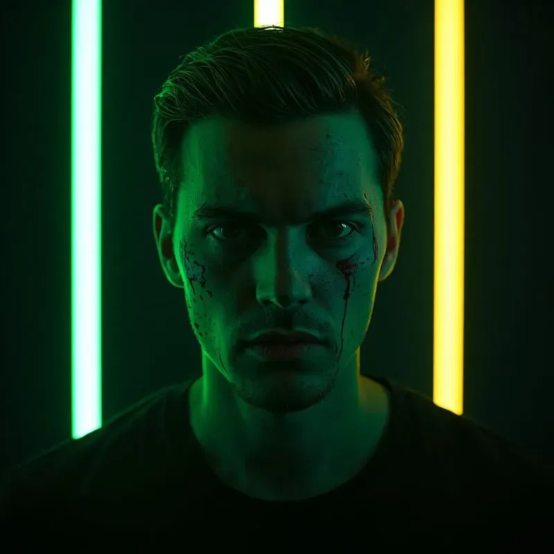 Neon Portrait Photography