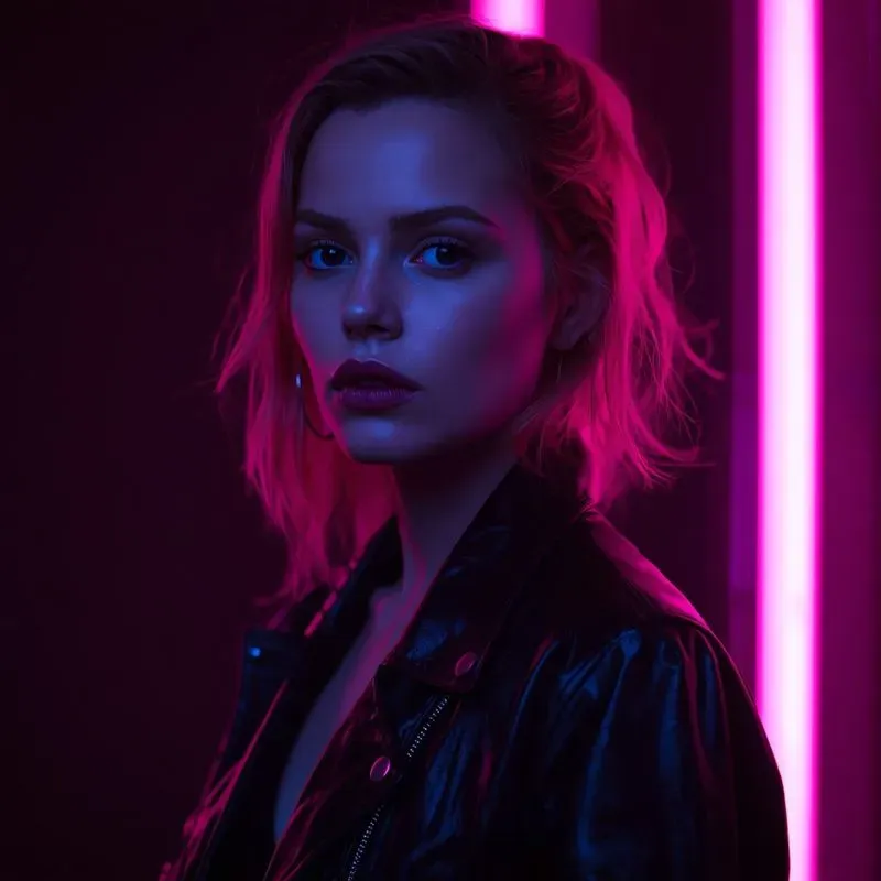 Neon Portrait Photography