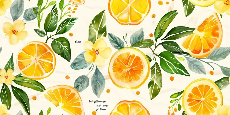 Seamless Watercolor Elements Patterns