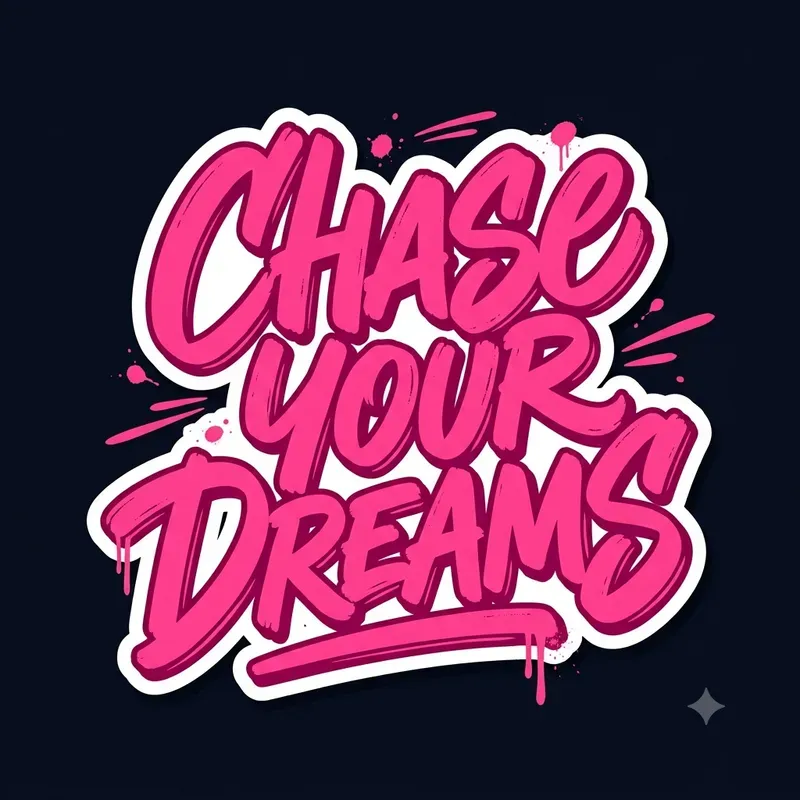Graffiti Stickers Custom Text