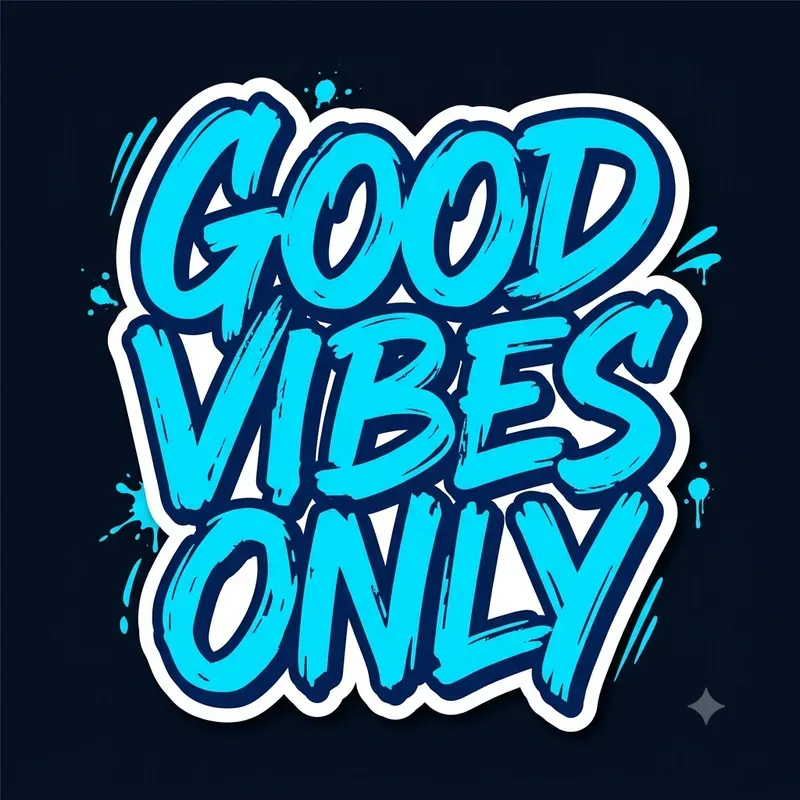 Graffiti Stickers Custom Text
