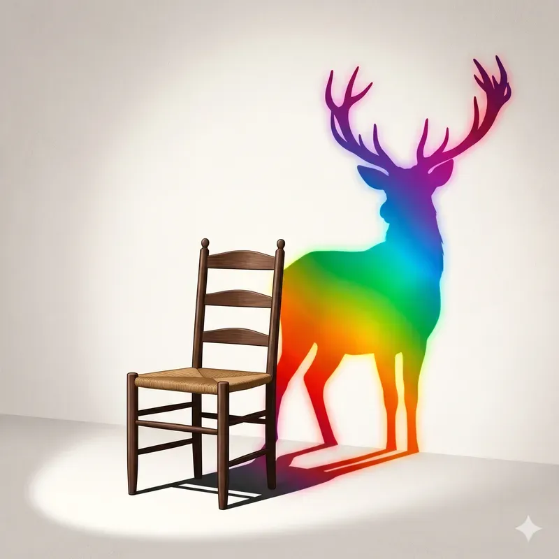 Prismatic Chromatic Shadow Illusions