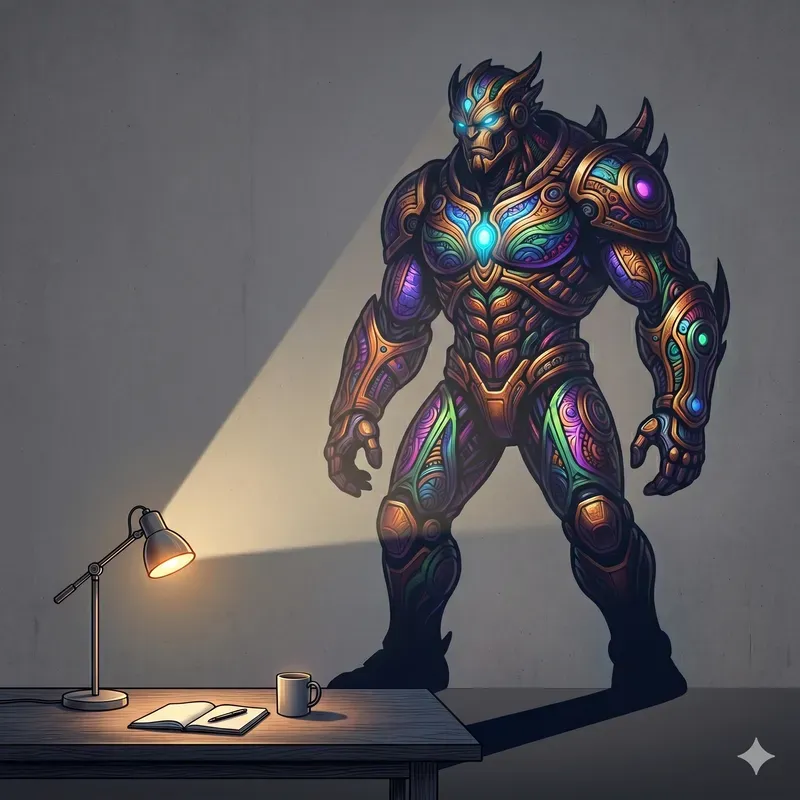 Prismatic Chromatic Shadow Illusions