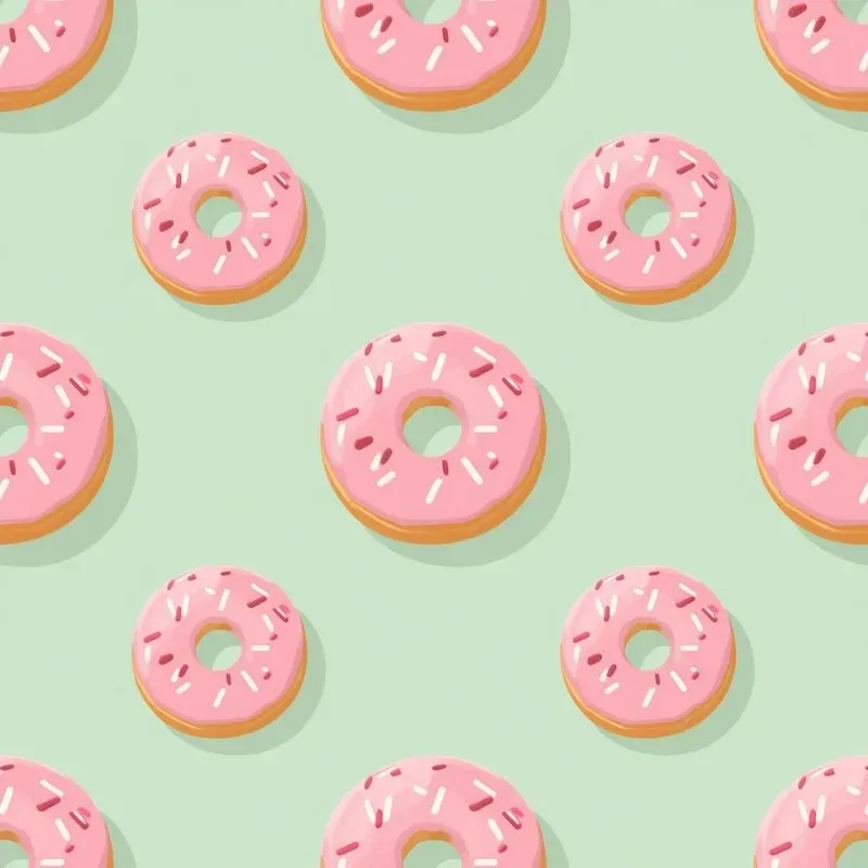 Minimalist Seamless Food Patterns