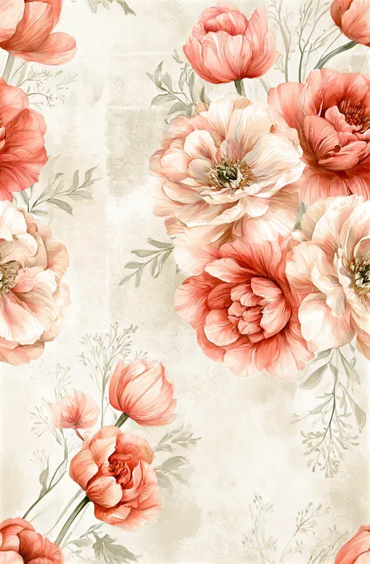 Watercolor Floral Seamless Patterns