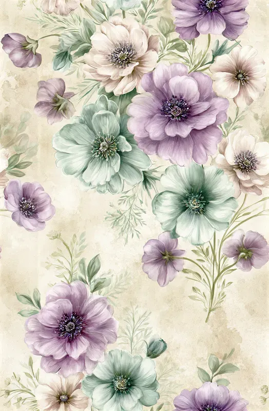 Watercolor Floral Seamless Patterns