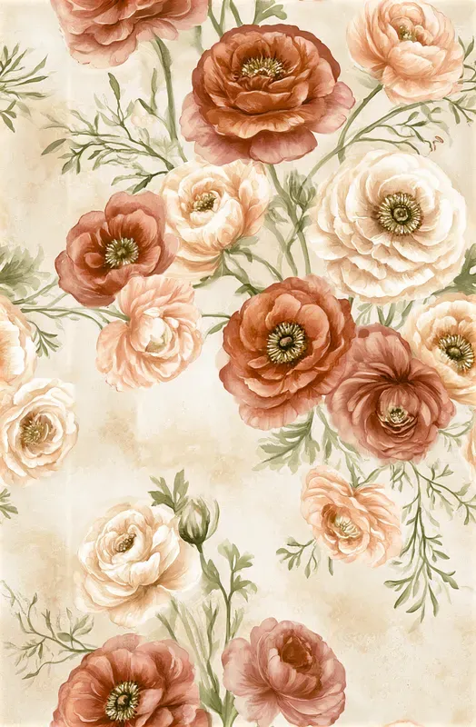 Watercolor Floral Seamless Patterns