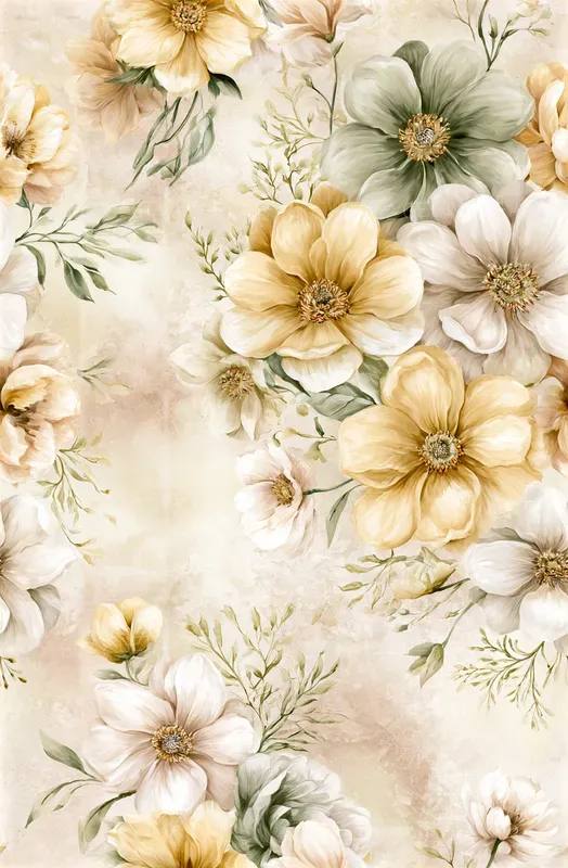 Watercolor Floral Seamless Patterns