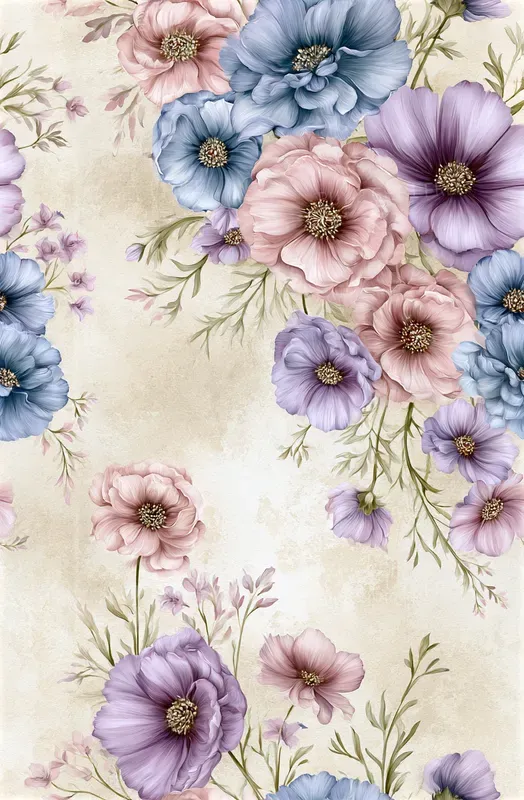 Watercolor Floral Seamless Patterns