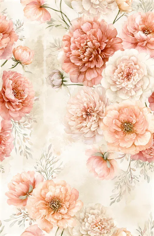 Watercolor Floral Seamless Patterns