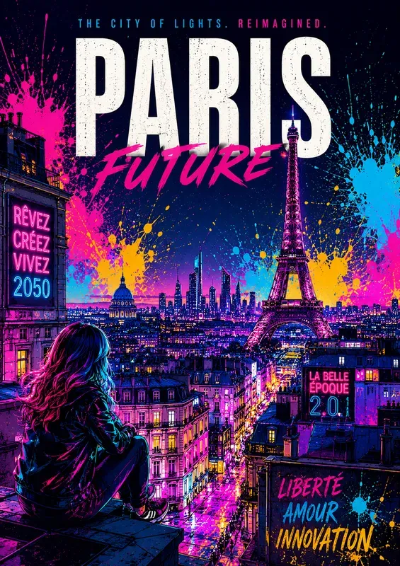 Neon Popart City Icons Generator