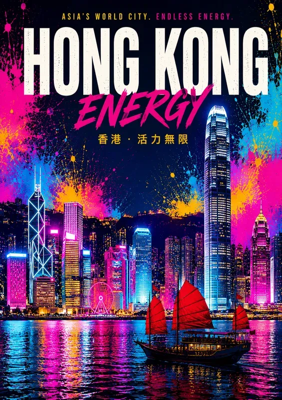 Neon Popart City Icons Generator