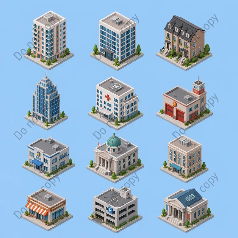 Isometric Icon Sets Any Theme