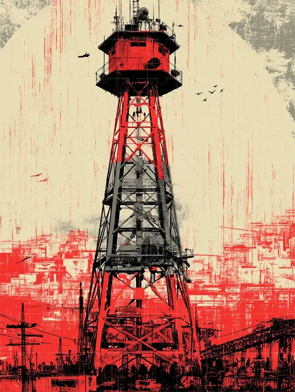 Dystopian Propaganda Poster Art