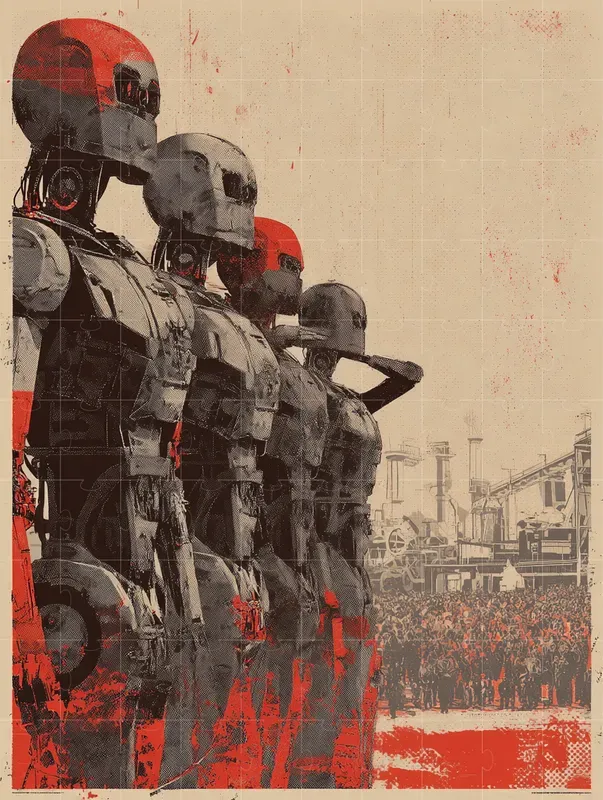 Dystopian Propaganda Poster Art