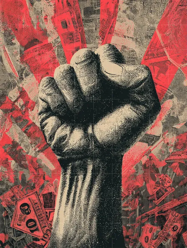 Dystopian Propaganda Poster Art
