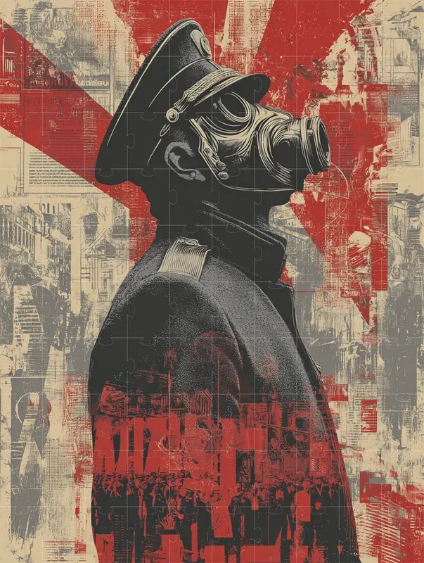 Dystopian Propaganda Poster Art