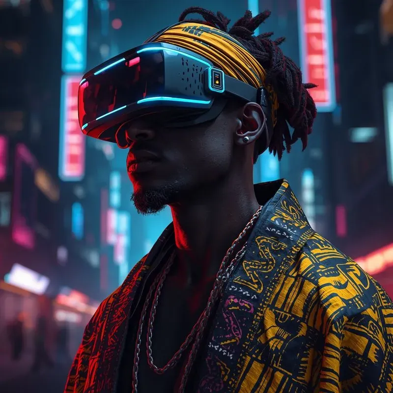 Elegant Afrofuturistic Portraits