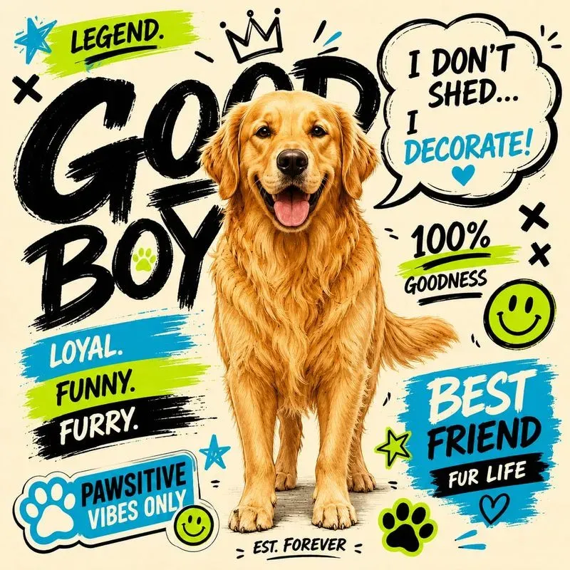 Comic Pet Quote Poster Studios