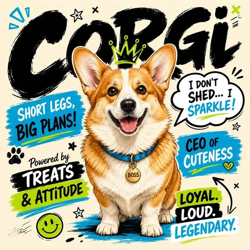 Comic Pet Quote Poster Studios