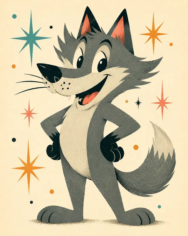 1950s Retro Geometric Illustrations