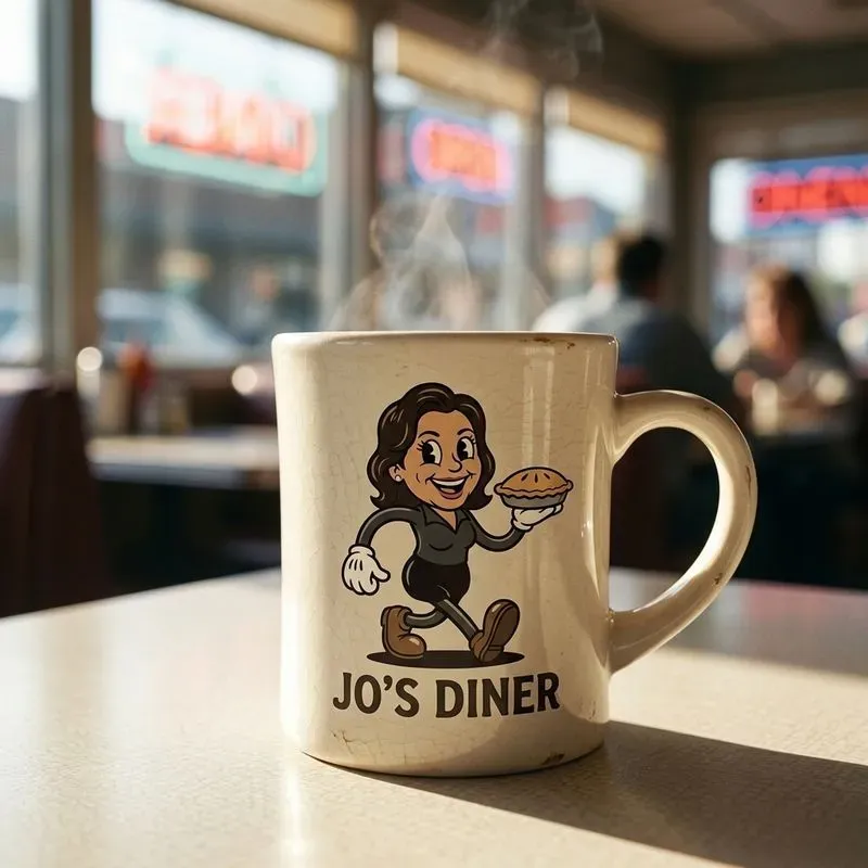 1950s Retro Mascot Mug Pods