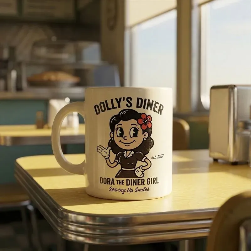 1950s Retro Mascot Mug Pods