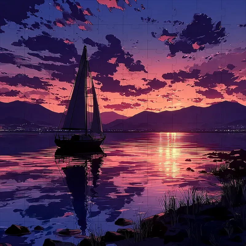 Anime Cel Retro Twilight Glow Art