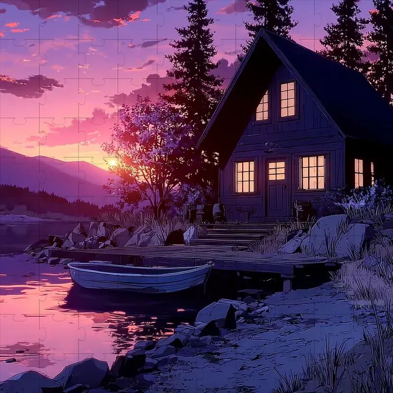 Anime Cel Retro Twilight Glow Art