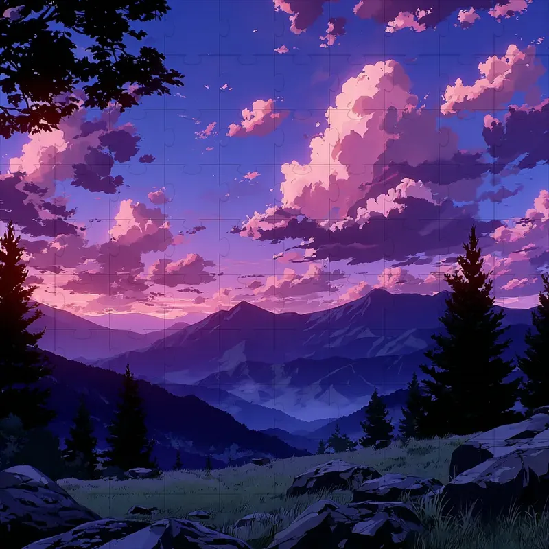 Anime Cel Retro Twilight Glow Art