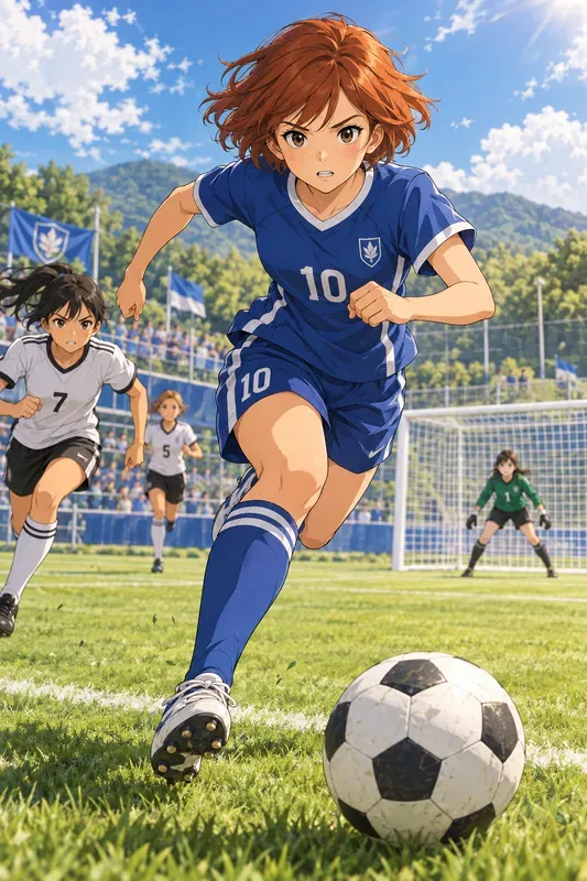 Dynamic Anime Sports Illustrations